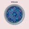 8 Count Star of David Paper Dessert Plates Light Blue Trim 7 Inch
